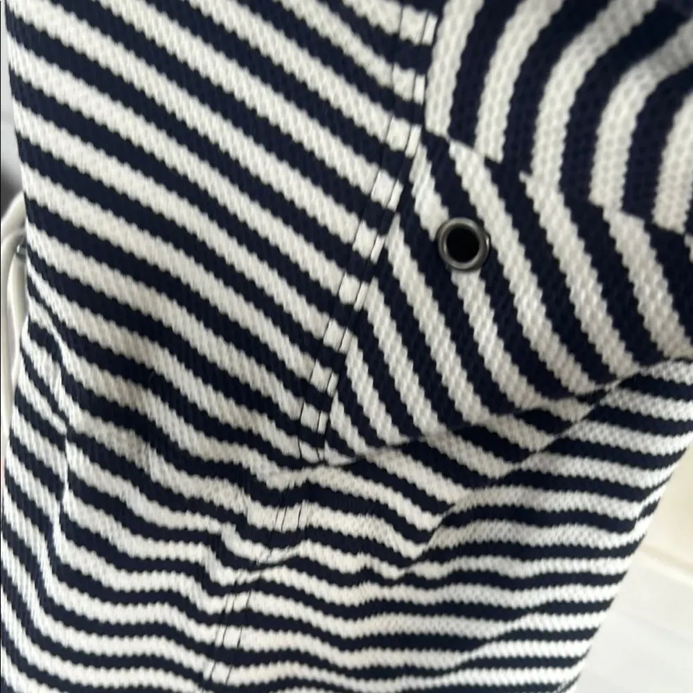 Cabi harbor jacket Blue and White Striped Jacket  E - Picture 7 of 9